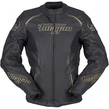 Chaqueta de moto de cuero para mujer Furygan Trinity Negra M