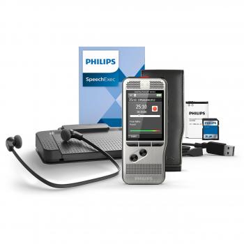 Philips DPM6700/02 Starter Set, compuesto de dictado DPM6000 y reproducción Juego de lfh7177, incluye software de reproducción y dictado SpeechExec 10
