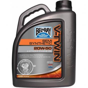 BEL RAY - 36044 : Garrafa 4 L Aceite Bel-Ray Motor 4T V Twin V-Twin Semi-Synthetic 20W50