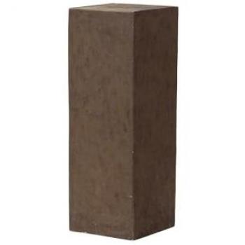 Pedestal Terracota Marrón 35x35x100 cm - Complemento Moderno y Sofisticado con Espacio de Almacenamiento
