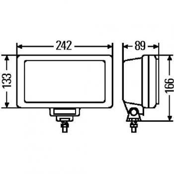 Faro antiniebla HELLA 1NE 006 300-051 Halógena Jumbo 220 ECE izquierda/derecha