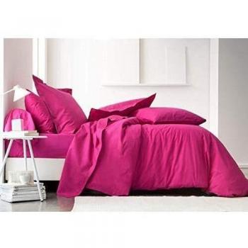 TODAY Sábana Ajustable-160x200 cm Jersey-Color, 100% algodón, Rosa, 200x160x1 cm