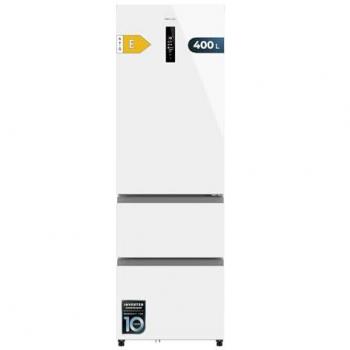 Combi CECOTEC CoolMarket FD 400 Cristal Blanco con Cajones, 60 cm, 1.91 m, Eficiencia Energética E
