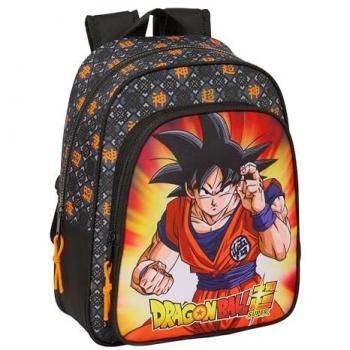 Mochila Infantil Adaptable Carro Dragon Ball 27x33x1cm, cómoda y versátil, ideal para niños de diferentes edades, calidad y resistencia