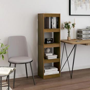 Librería/Partición Miel 40x30x135,5 cm Madera maciza de pino