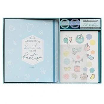 ALBUM DE BAUTIZO SCRAPBOOKING AZUL MR WONDERFUL