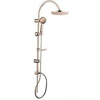 Columna de Ducha Lujo Cromada Redonda - Cabezal de Ducha Ø 20 cm