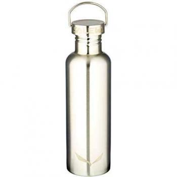 Bidón Salewa Aurino 1L Plata, Botella de Agua Térmica, Capacidad de 1 Litro, Material Acero Inoxidable, Aislamiento al Vacío, Diseño Ligero y Compacto, Tapa