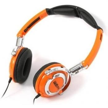 Omega FH0022O - Auricular con micrófono, Color Naranja