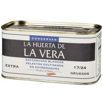 La Huerta de La Vera - Espárragos Blancos - Selectos Cultivados en Extremadura - Extra 17/24 Gruesos- Comida Gourmet - 780 Gramos