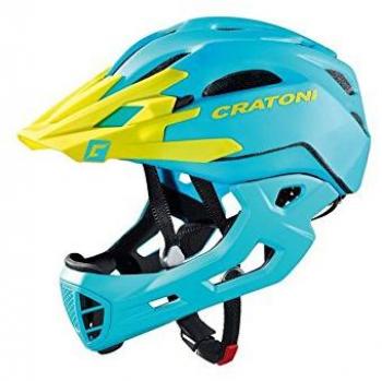 Cratoni Casco Freeride C-MANIAC Talla M/L Azul/Lima mate