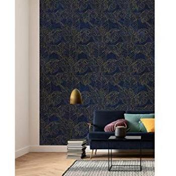 Papel Pintado No Tejido Komar Hoja de Oro, 200x280 cm