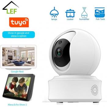 Cámara de Seguridad WiFi 1080P HD para el Hogar con Seguimiento Automático y Compatible con Tuya Smart Life