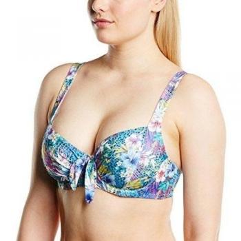 Mariemeili Samoa - Parte de arriba de bikini para mujer, color multicolor, talla 100E