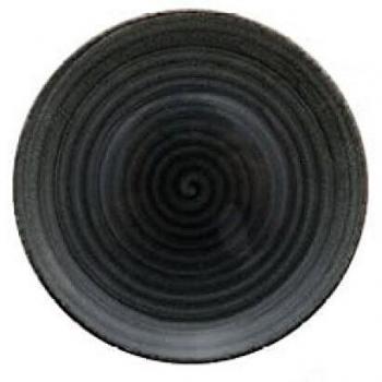 Plato Llano Eo Antracita 27 cm - Caja 6 Unidades