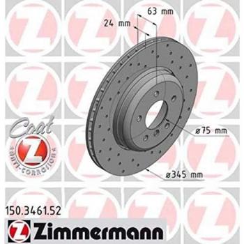 Zimmermann 150.3461.52 Disco de freno