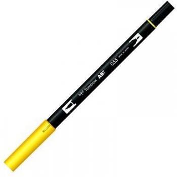 Tombow - Rotulador de punta doble, color amarillo