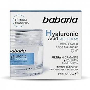 Babaria Hyaluronic Acid Face Cream 50 ml - Ultra-hydrating facial cream with hyaluronic acid, designed to provide intense moisture and hydration for the skin
