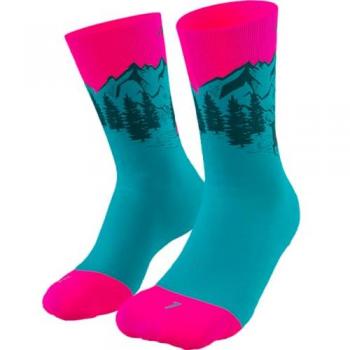 Calcetines Dynafit Stay Fast Azul Rosa 35-38