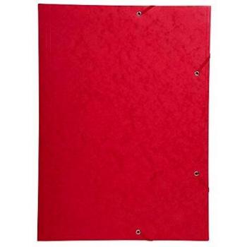 Carpeta esquinera EXACOMPTA, DIN A3, cartón, roja, Exacompta 59503E, Carpeta con goma, A3 (32 x 44 cm), Cartulina lustrada, Ro