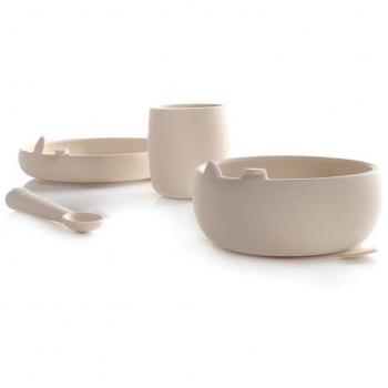 SET VAJILLA SILICONA BEIGE JANÉ