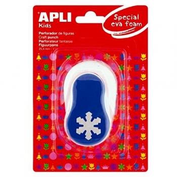 APLI Kids 13302 - Perforadora especial goma EVA copo nieve, 25.4 mm