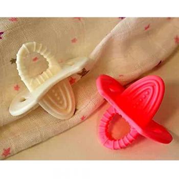 MORDEDOR BIFÁSICO EN ROSA Y BLANCO