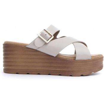 Sandalia Cómoda de Mujer Montevita Wedsun 3 Beige EU 39