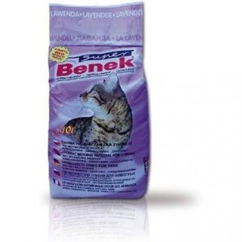 Super Benek Lavender Arena Aglomerante para Gatos con Aroma a Lavanda - 10L (8kg aprox.)
