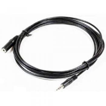 Microconnect Audio 3.5mm 3m M-F Stereo cable de audio 3,5mm Negro - Cables de audio