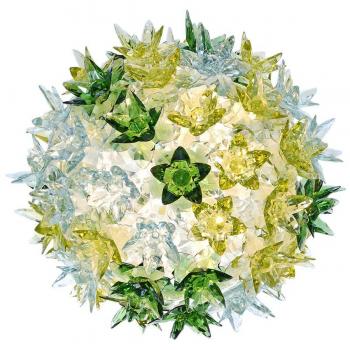Plafoniera LED G9 Kartell Bloom Ø28cm, menta transparente