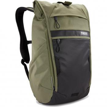 Mochila Thule Paramount Commuter 18L para notebook de hasta 16 pulgadas, impermeable, color verde olivino