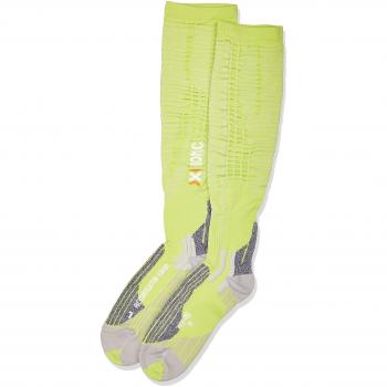 X-Socks Calcetines para Deporte de competición para Adultos en función de la Temperatura, Primavera/Verano, Unisex, Color Green Lime/Pearl Grey, tamaño 39/42 S