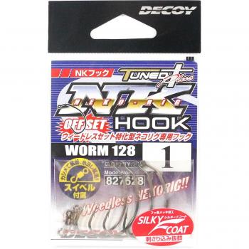 Anzuelo Decoy NK Offset Hook Worm 128 N1 (4 unidades)