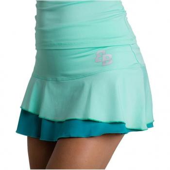 Falda BB Sky Turquesa de la colección exclusiva de pádel y tenis para mujeres diseñada por BB by Belén Berbel