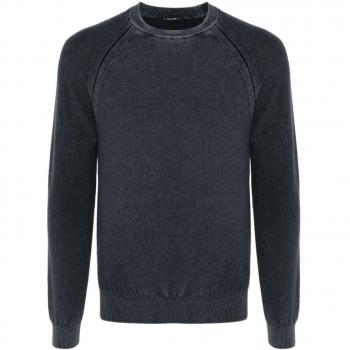 Jacob Cohen Men's Cashmere Crewneck Sweater in Blue | Size Medium | USG8380X14578Y99
