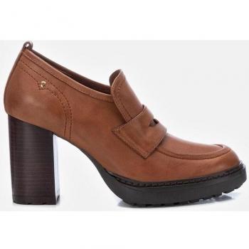 Mocasines de piel color camel para mujer