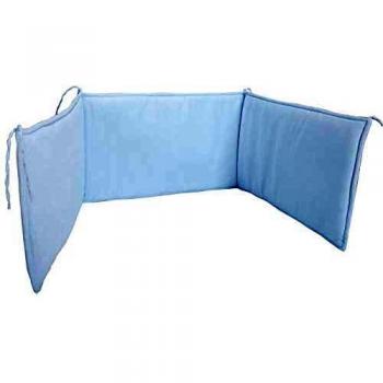 Babyline Liso De Piqué - Protector de cuna, unisex, color celeste
