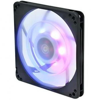 SilverStone SST-FW124-ARGB - FW Series Quiet Computer Case Cooling Fan 120mm PWM, Transparent blade with black frame, Ball Bearing, ARGB LED