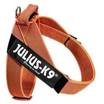 Julius-K9 Color & Gray Arnés De Correa De IDC, Tamaño: 1, Color: Naranja-Gris