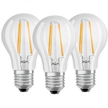 Osram 819535 - Bombilla LED E27, 6W=60W, Blanco, 3 Unidades