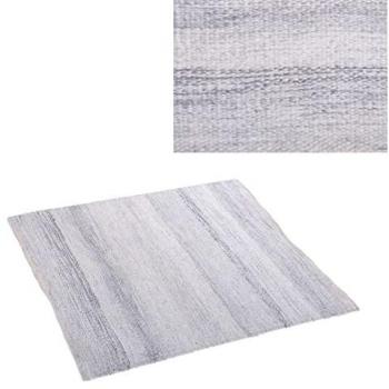 Alfombra de Exterior Goa PET Blanco/Gris 140 x 200 cm - Fácil Limpieza - Resistente al Agua - Reciclable