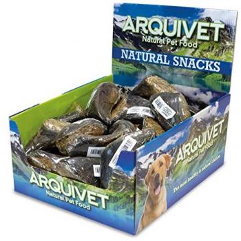 Pezuña de búfalo rellena de Hígado de Búfalo - Snack Natural para Perros - Caja expositora de 20 unidades - 1.500 g