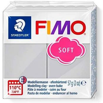 Staedtler 8020-80. Pasta para modelar de color gris delfín Fimo Soft. Caja con 1 pastilla de 57 gramos.