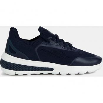 GEOX Spherica Actif Sneaker Donna Blu Navy D35THA06K7ZC4002 - Zapatillas de mujer en azul marino bajas tipo running, amortiguadas, con cuello calcetín