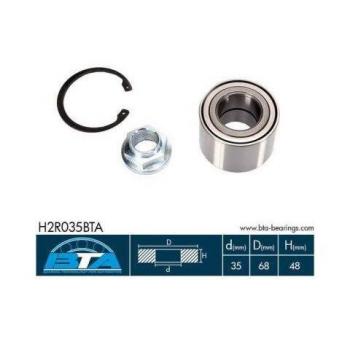 Juego de rodamientos de rueda BTA H2R035BTA - Rodamientos de alta calidad, diseño específico para ruedas, fácil instalación, durabilidad mejorada, compatible con múltiples modelos de vehículos