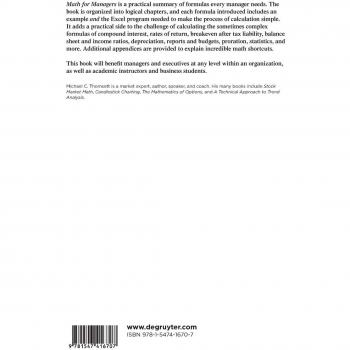 Math for Managers: Essential Mathematical Techniques and Strategies by Michael C. Thomsett