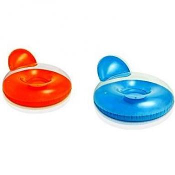 Intex 58889EU - Sillón-almohada hinchable, con espalda , colores aleatorios