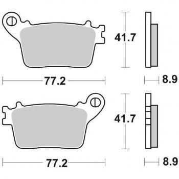 Pastillas de Freno SBS Go Ahead 834HF Cerámicas para Moto