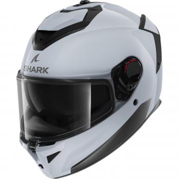 Casco Integral Spartan GT Pro Blank Shark - Blanco Claro Brillante